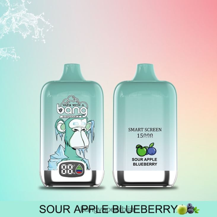Bang Vape Digital Smart Screen 15000 удисаја 25мл 2V40JV11 за једнократну употребу Bang Vape srbija