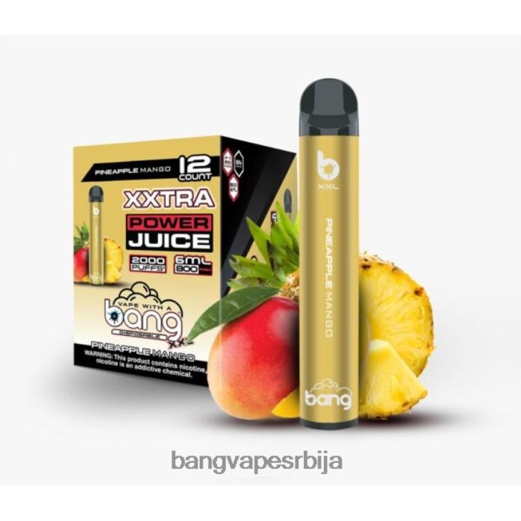 Bang Vape XXL 2000 пуффс 2V40JV21 ананас манго Bang Vape srbija