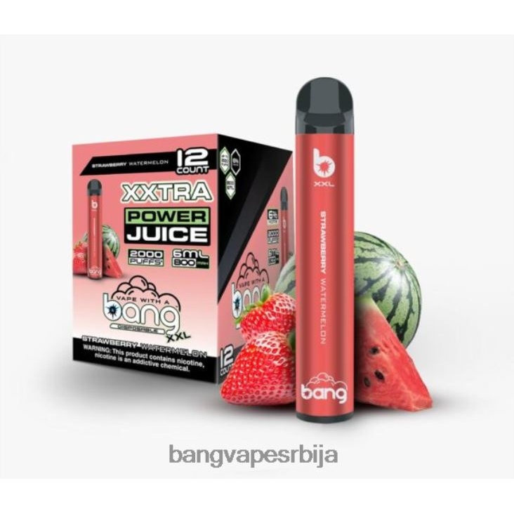 Bang Vape XXL 2000 пуффс 2V40JV24 јагода лубеница vape gang disposables