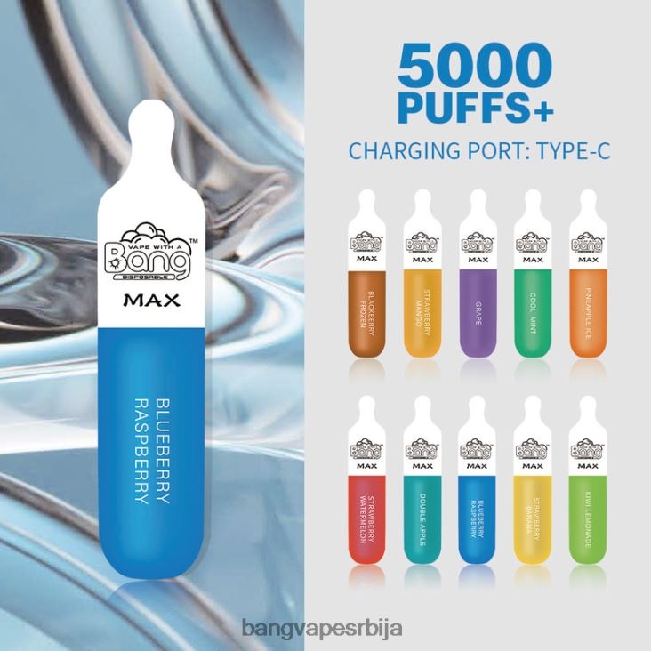 Bang Vape Max 5000 пуфф бар 2V40JV10 за једнократну употребу Bang Vape flavors