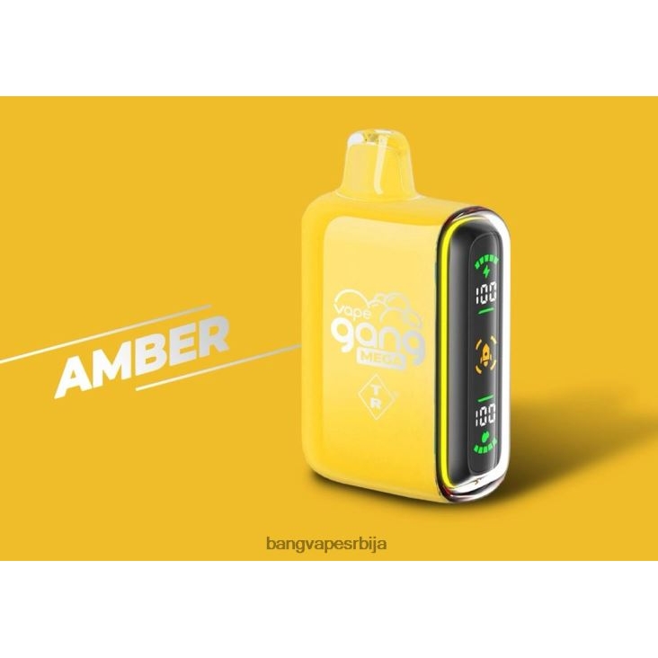 Vape Gang MEGA 20.000 пуффс вапе за једнократну употребу (кутија од 5) 2V40JV50 амбер Bang Vape flavors